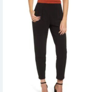Leith Pleat Front Trousers – Black, Size M
